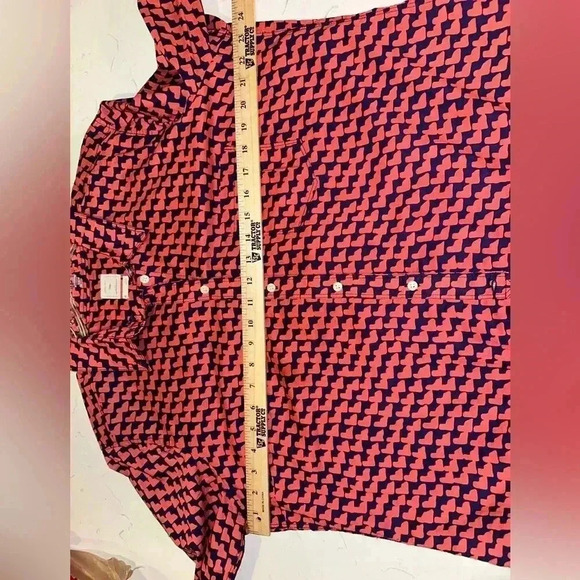 Gap The Shrunken Boyfriend Pink Blue Long Sleeve Button Down Shirt Women's XL - Picture 6 of 7